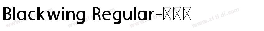 Blackwing Regular字体转换